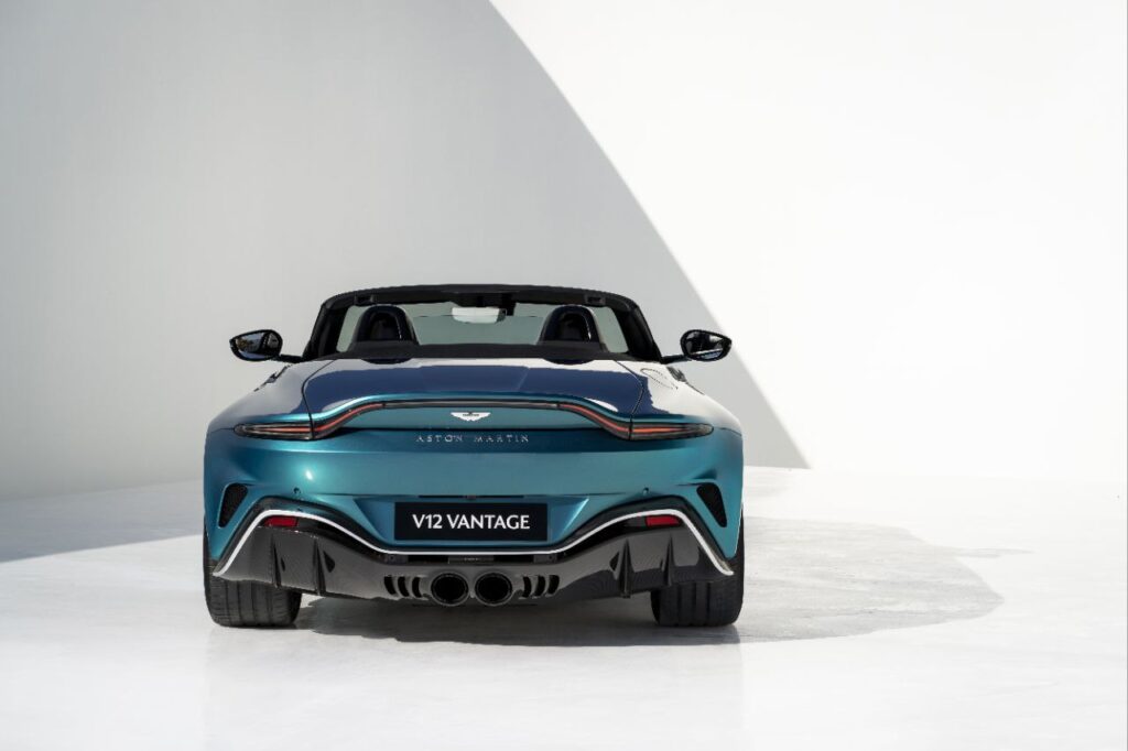 Aston Martin V12 Vantage Roadster rear profile